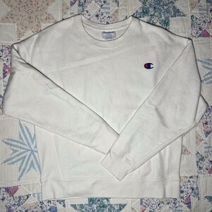 Champion Y2K white sweatshirt